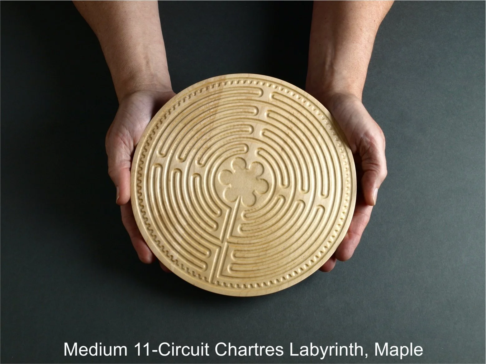 11-Circuit Chartres Labyrinth, Maple — Watson Studios: Brian